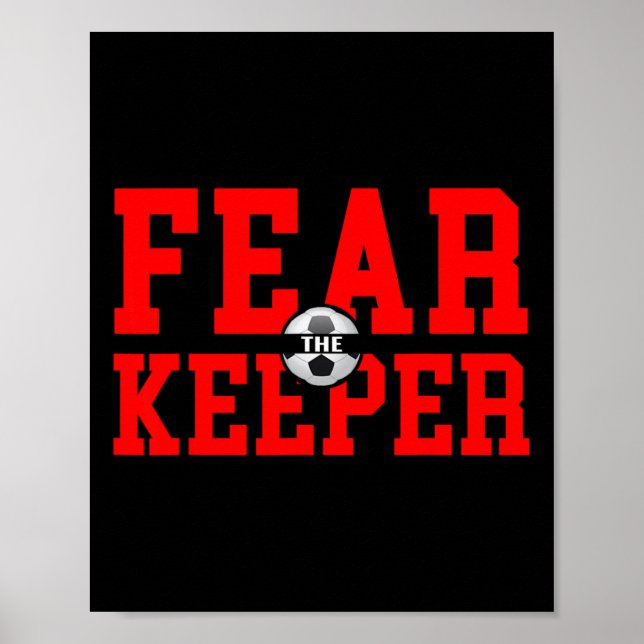 Frukta Målvakten T Shirt Fotboll Målvakt Keeper B Poster (Framsidan)