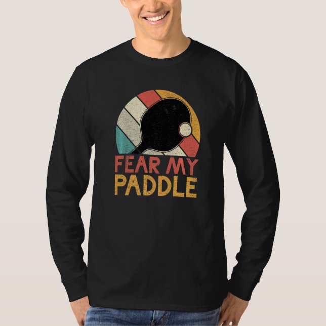 Frukta min paddel bordtennis t shirt (Framsida)