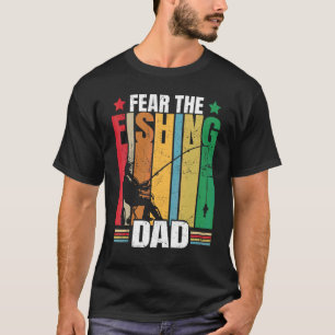 Frukta Pappan som Fisher  Retro Fiskare T Shirt