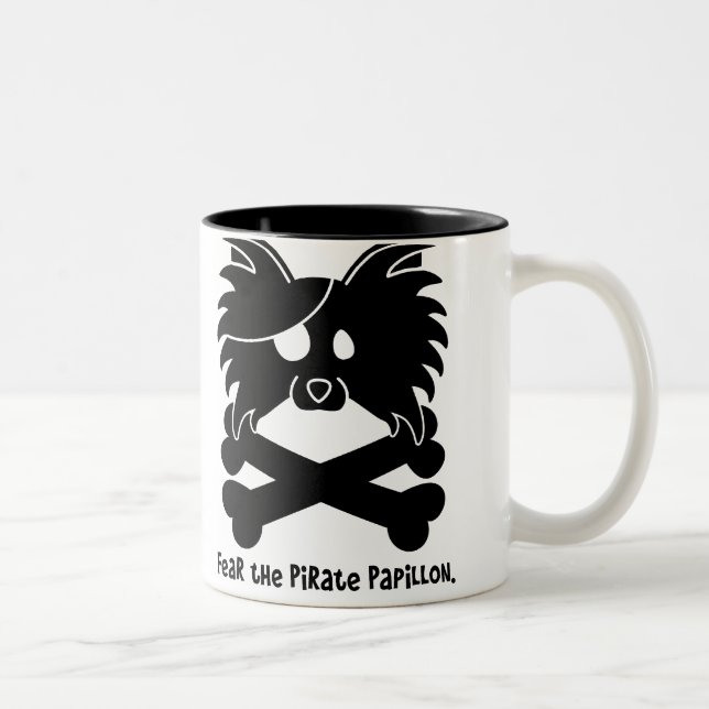 Frukta piraten Papillon Två-Tonad Mugg (Höger)