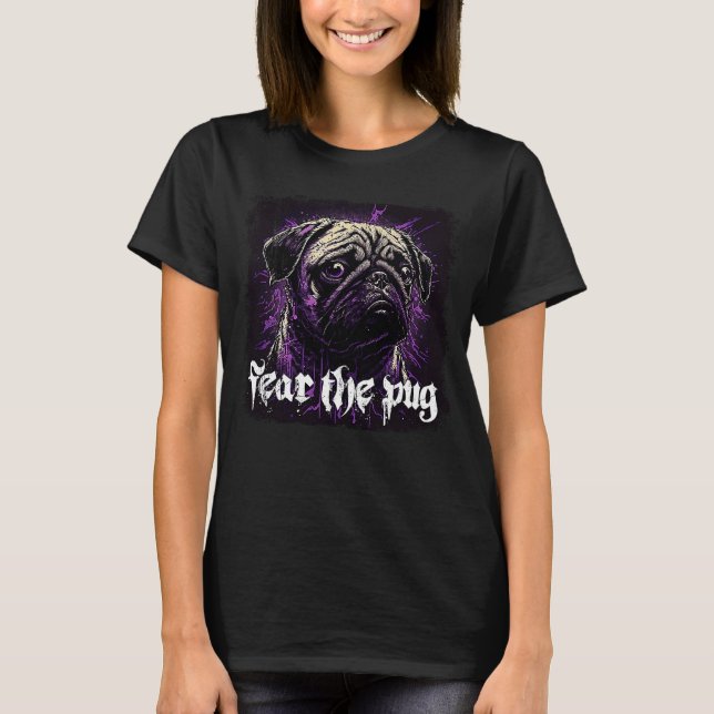 Frukta Pug T Shirt (Framsida)
