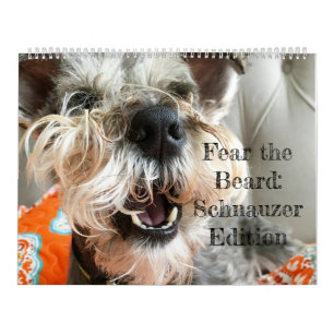 Frukta skägget: Schnauzerupplaga Kalender
