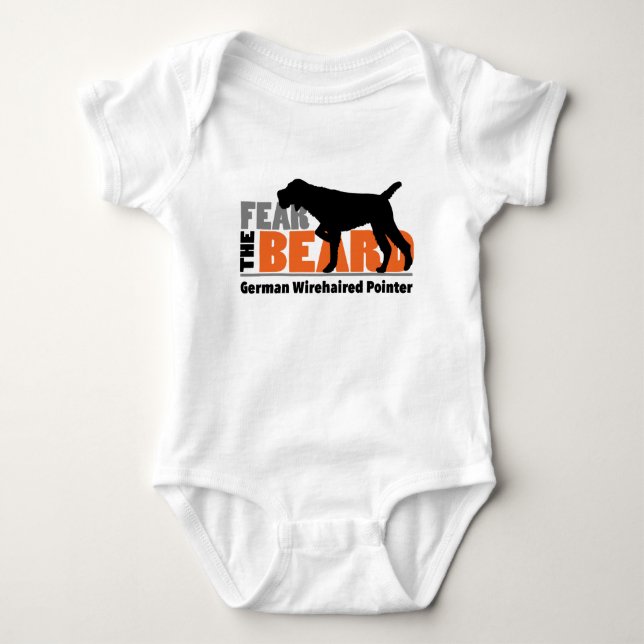 Frukta skägget - tysk Wirehaired pekare Tee Shirt (Framsida)