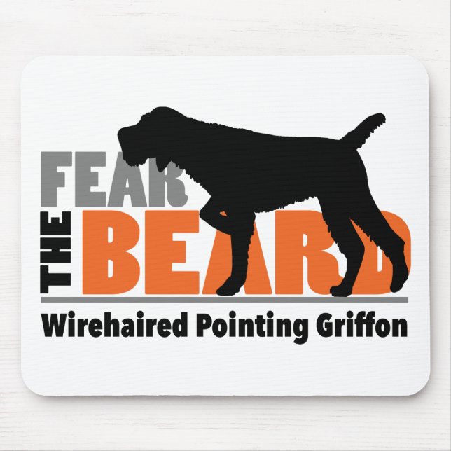 Frukta skägget - Wirehaired peka Griffon Musmatta (Framsidan)