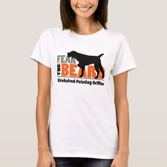 Frukta skägget - Wirehaired peka Griffon Tee Shirt (Framsida)