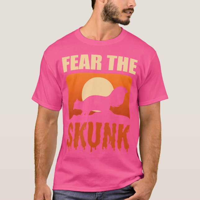 Frukta Skunk Skunk Djur T Shirt (Framsida)