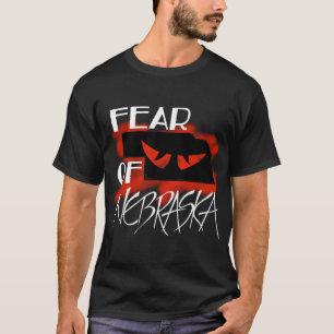Fruktan för Nebraska, svart baströja T Shirt