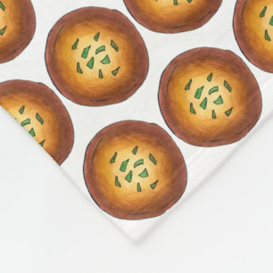 Fruktansvärda malpua indisk pancake Mithai Sweets Fleecefilt