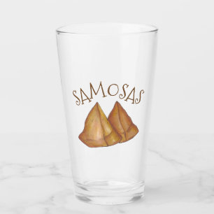 Fruktansvärda samosas indisk Food Pastries Glaskopp