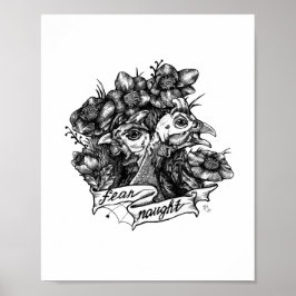 FRUKTANSVARIGA: Guineas Tattokonst (vit bakgrund) Poster