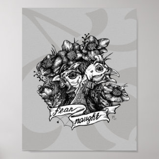 FRUKTANSVARIGT: Guineas Tattokonst med bakgrund Poster