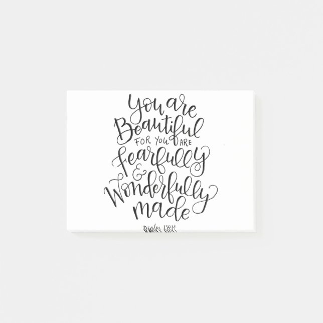 Fruktansvärt underbart vacker post-it block (Framsida)