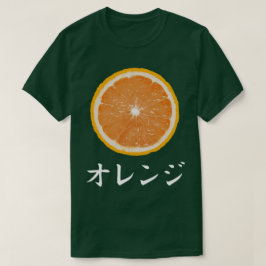 Fruktanteckning, japansk T-skjorta - Orange T Shirt