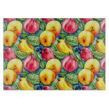 Fruktäppelpäron sommarvattenfärg mönster