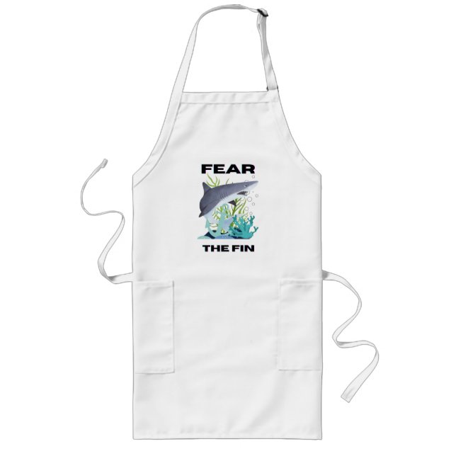 fruktar haj långt förkläde (Framsidan)