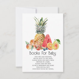 Fruktbabyskor Bok begär Bokar för Baby Inbjudningar