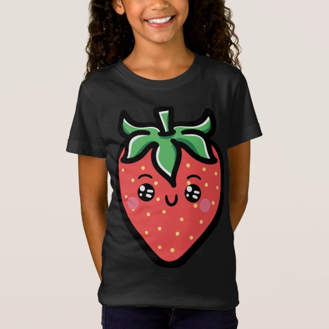 Fruktbär från jordgubbar i Ansikte Berry Fruitaria T Shirt (Framsida)