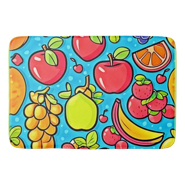 Fruktbart Mönsterdesign Badrumsmatta (Framsidan)