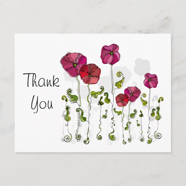 Fruktblommiga Coola Blommigten Cute Girly Retro Vykort (Framsida)