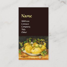 FRUKTBLOMMOR OCH VITBLOMMOR VISITKORT