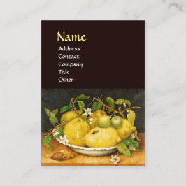 FRUKTBLOMMOR OCH VITBLOMMOR VISITKORT