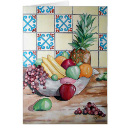 Fruktbunke Hälsningskort