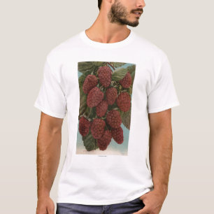 FruktChromo Lithograph av LoganberriesState T-shirt