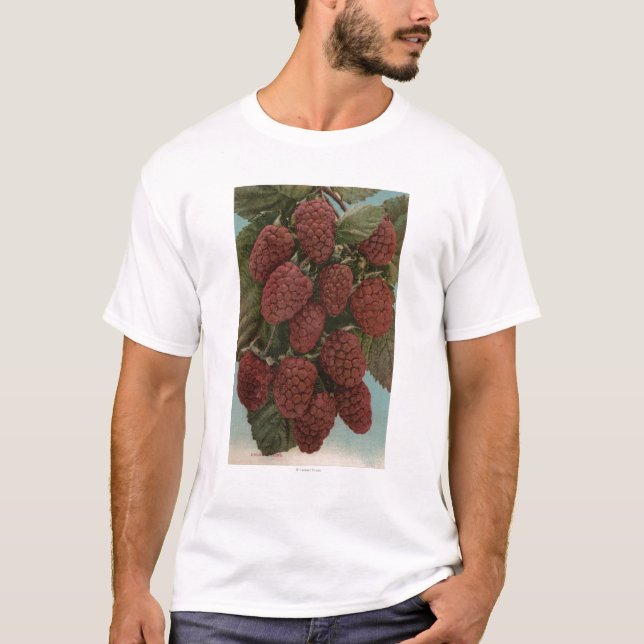 FruktChromo Lithograph av LoganberriesState T-shirt (Framsida)