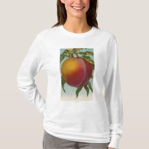 FruktChromo Lithograph av PeachFruitState T-shirt