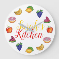 Fruktcitron Lime Apple Banana Grapes Melon Kitchen