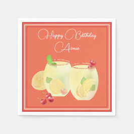 Fruktcocktails Glad födelsedag Pappersservett