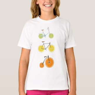 Fruktcykelkonst - Lime, Citron och Orange Bike D. T Shirt