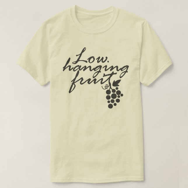 Fruktdruvor med lågt stående utseende Vin Älskare  Tröja (Design framsida)