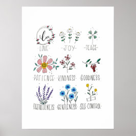 Frukten av bergen Galatians 5:22-23 Poster