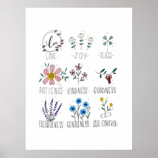 Frukten av bergen Galatians 5:22-23 Poster