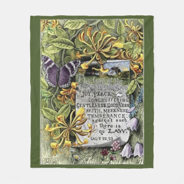 Frukten av den brinnande blomman fleecefilt (Framsidan)