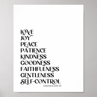 Frukten av den kristna muren-dekoratet poster