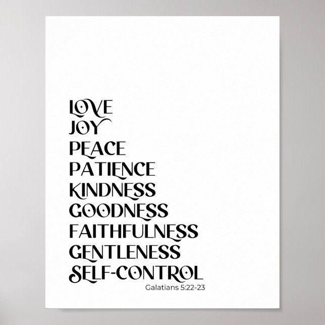 Frukten av den kristna muren-dekoratet poster (Framsidan)