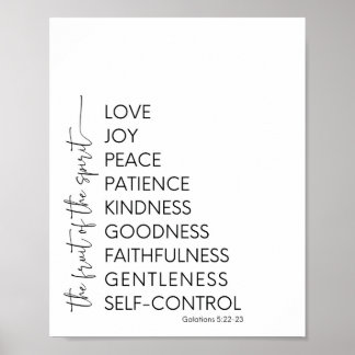 Frukten av den kristna muren-dekoratet poster