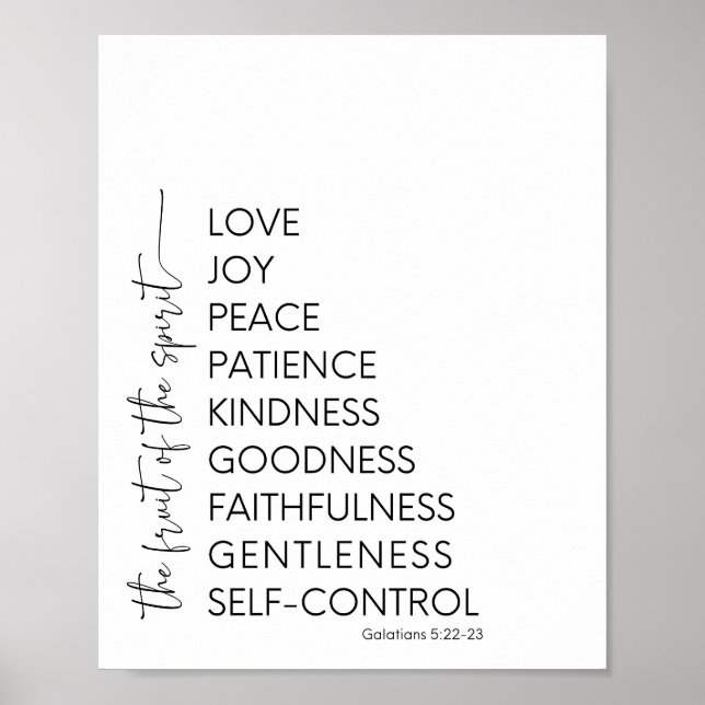 Frukten av den kristna muren-dekoratet poster (Framsidan)