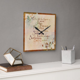 Frukten av spriten fyrkantig klocka