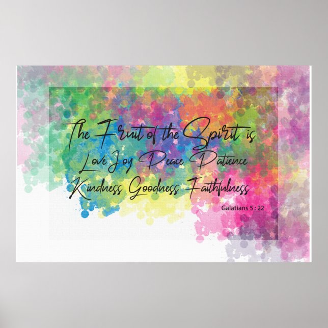 Frukten av spriten - Galatianer 5 Poster (Framsidan)