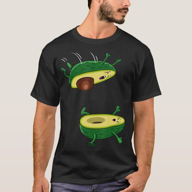 Frukten från avocado hoppkawaii t shirt (Framsida)