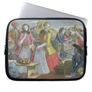 Frukten marknadsför (färgad gravyr) laptop fodral