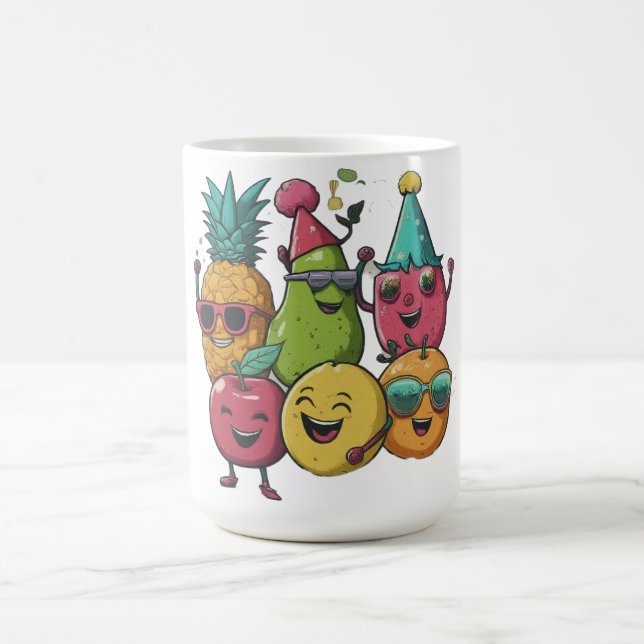 frukten party lycklig dans kaffemugg (Center)