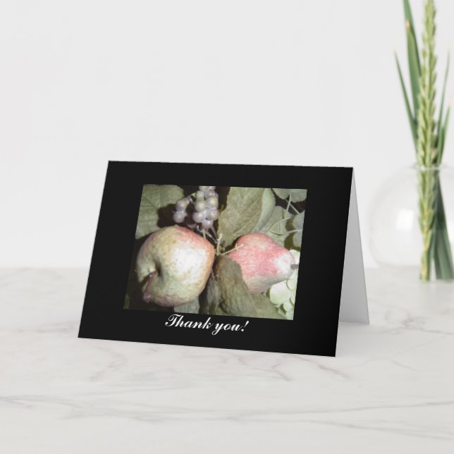 Fruktens Arrangemanga Tack Kort (Framsida)