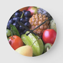 frukter-82524 frukter, bär, exotisk ananas P Rund Klocka