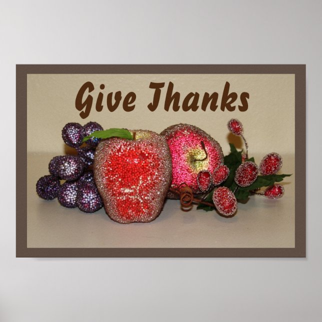 Frukter 8" x 12" poster (Framsidan)