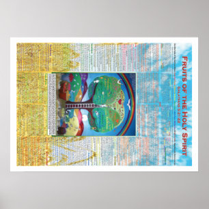 Frukter av den heliga anden poster 20" x28 ",