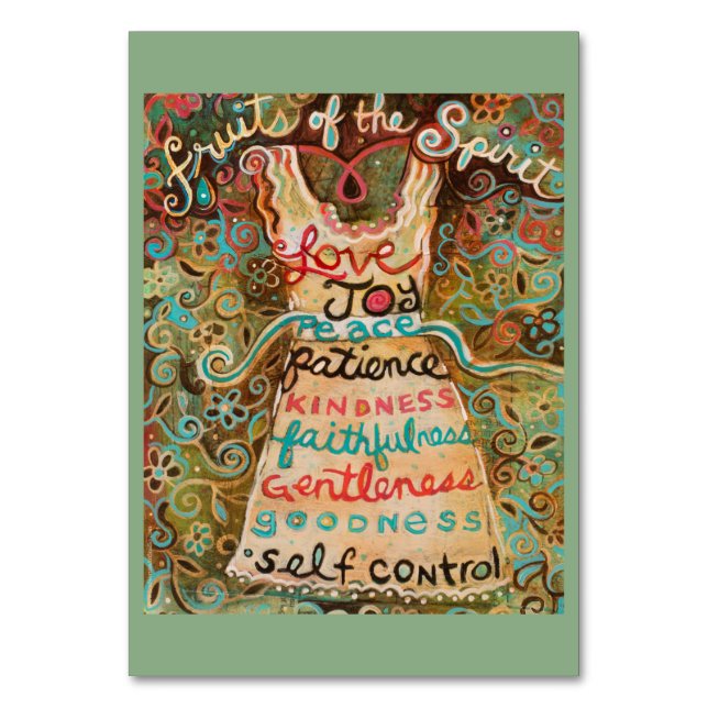 Frukter av det Heliga spritdryckskortet Bordsnummer (Framsidan)